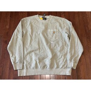 Carhartt Men's Relaxed Fit Midweight Terry Crewneck Pocket Sweatshirt XL